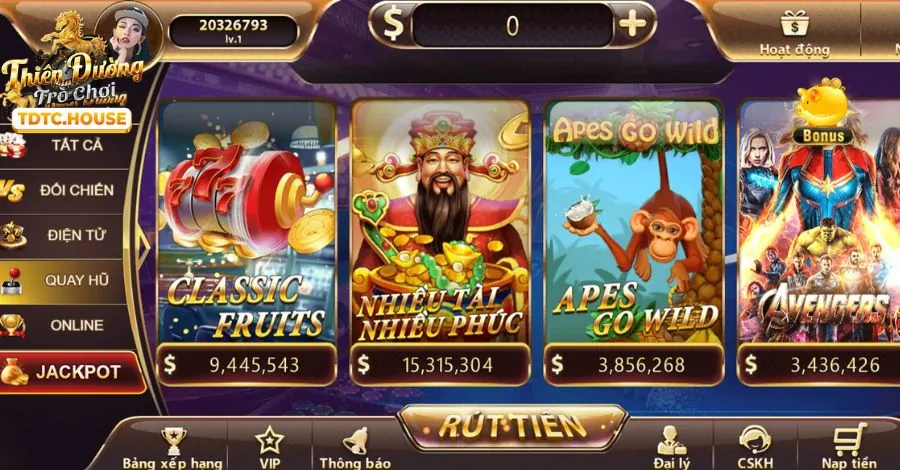Hình ảnh minh họa các cuộn quay, dòng thanh toán và biểu tượng trong một trò slot game trực tuyến tại gà 6789, giúp người chơi dễ hình dung cơ chế hoạt động.